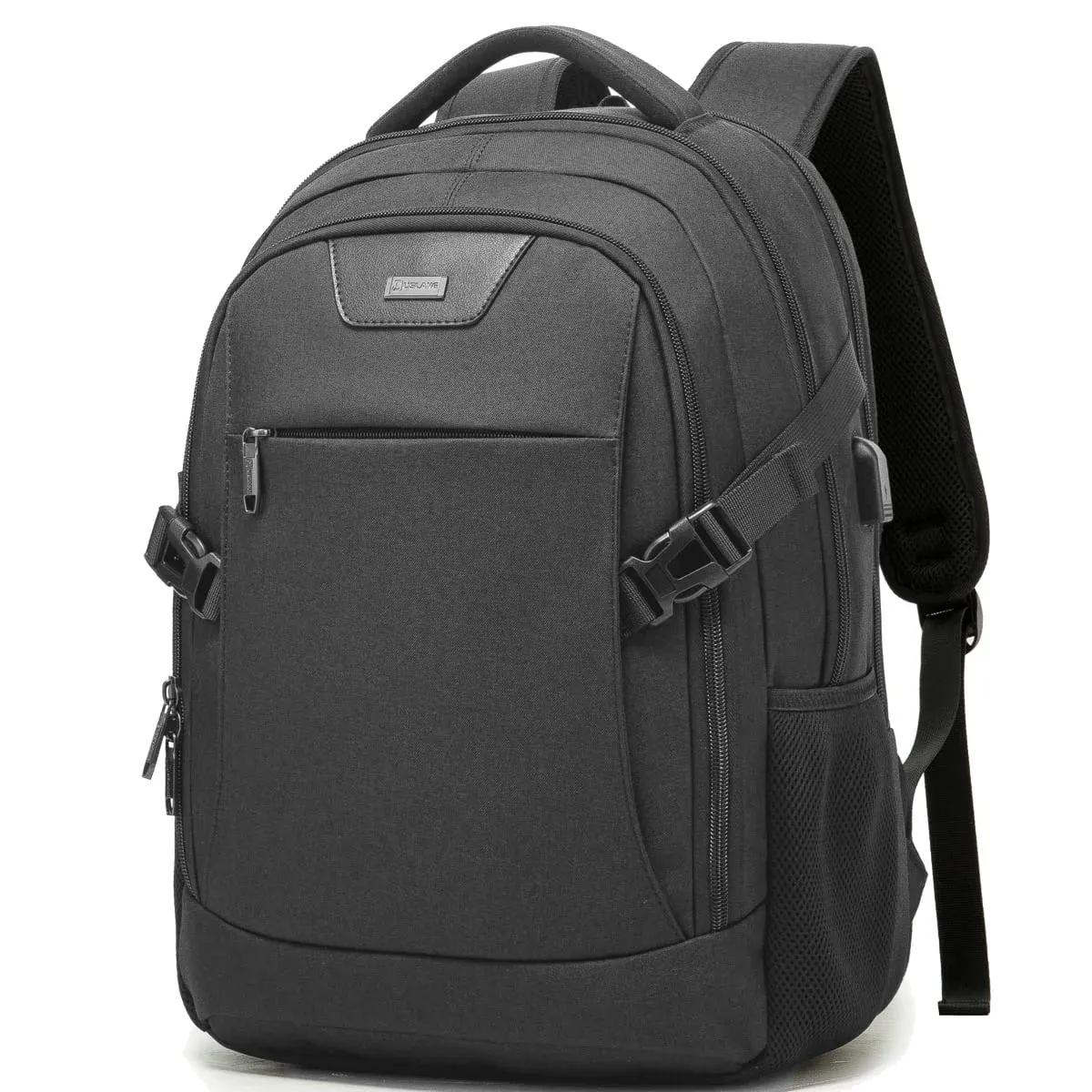 18" Travel Backpack, Business anti Theft Slim Durable Laptop Backpack with USB Charging Port, Water Resistant Bookbag, Backpack for Men & Women Fits 16.5 Inch Notebook, Dark Gray