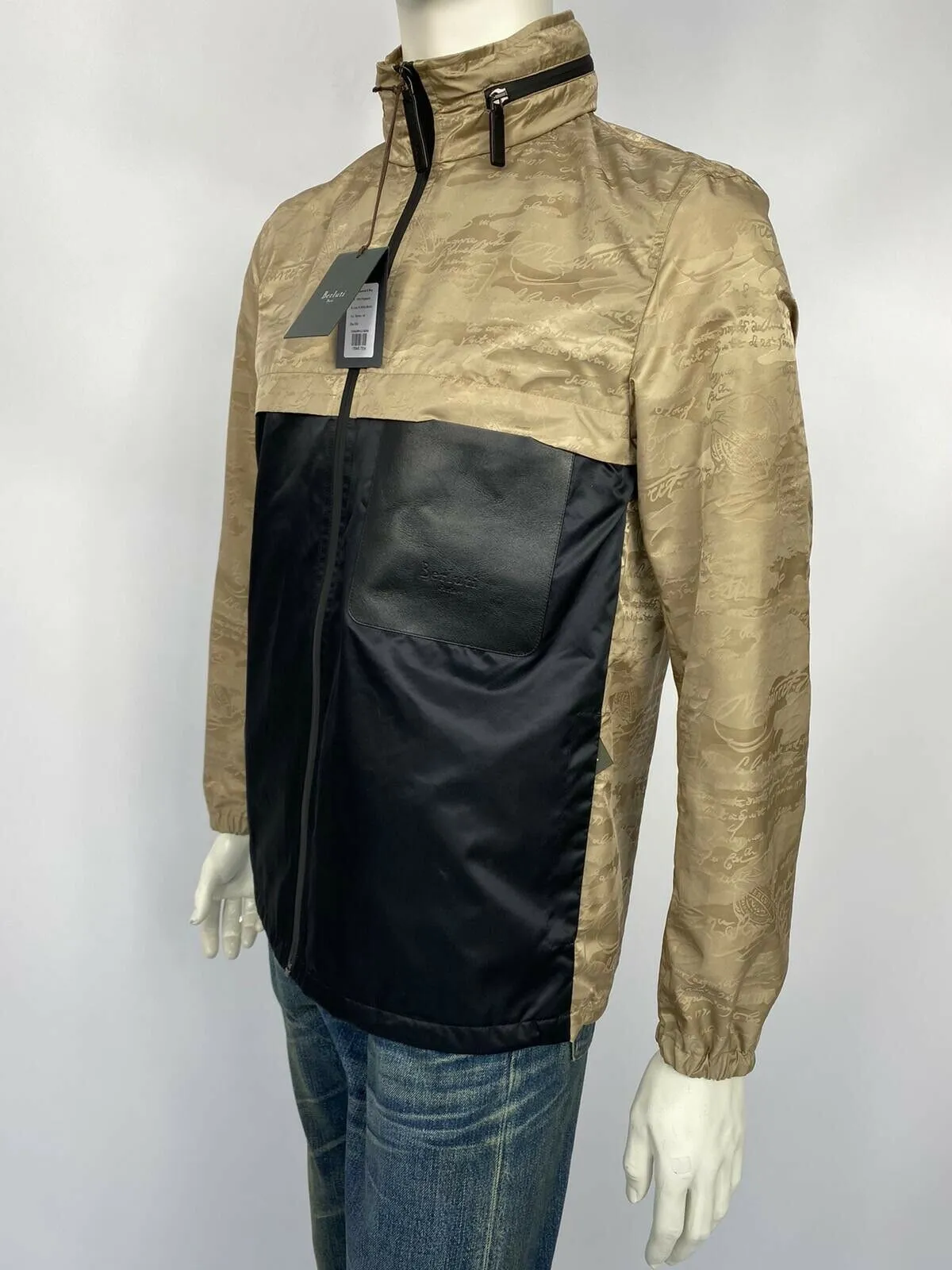 Bi-Material Scritto B-Way Blouson