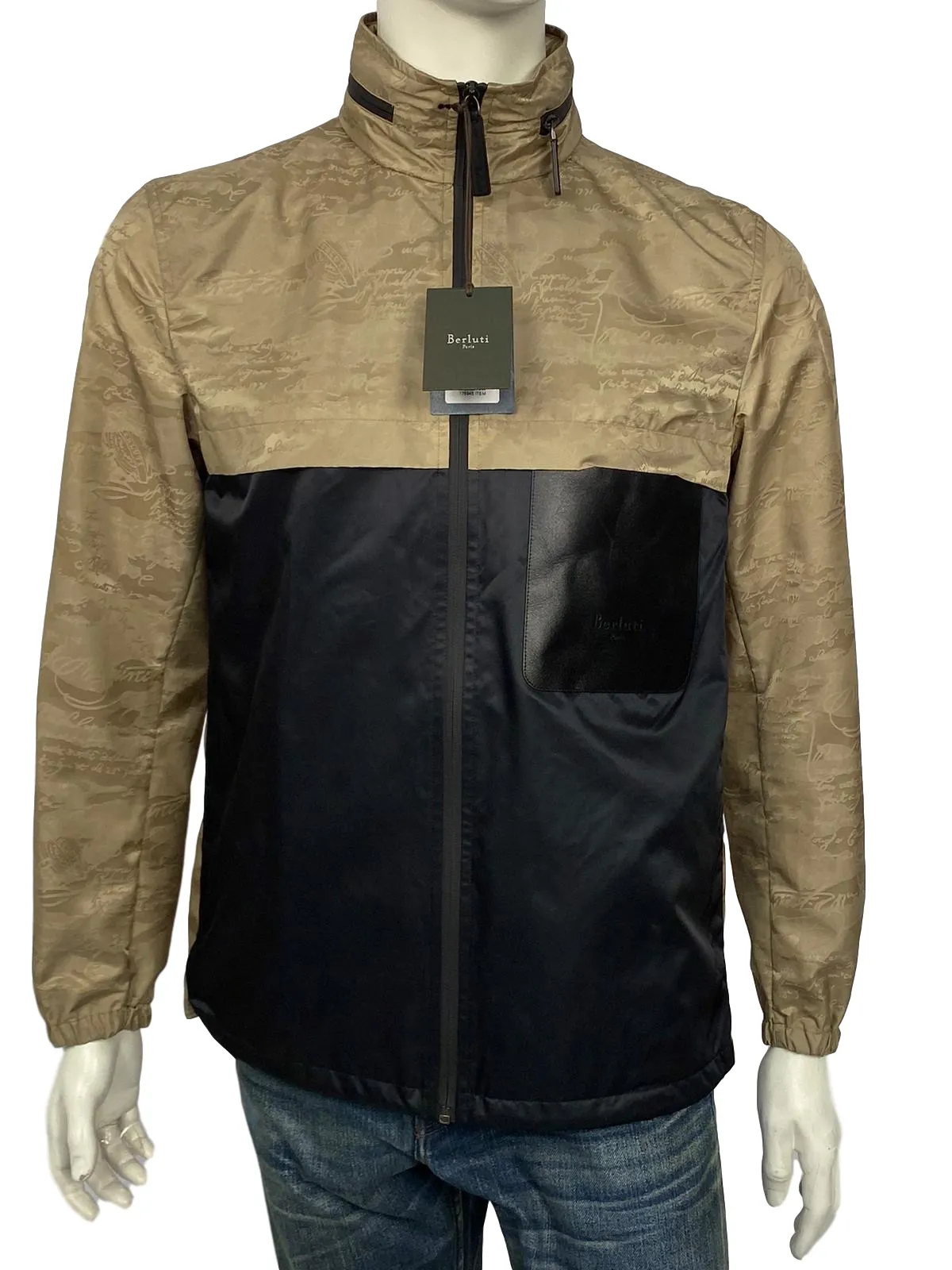 Bi-Material Scritto B-Way Blouson