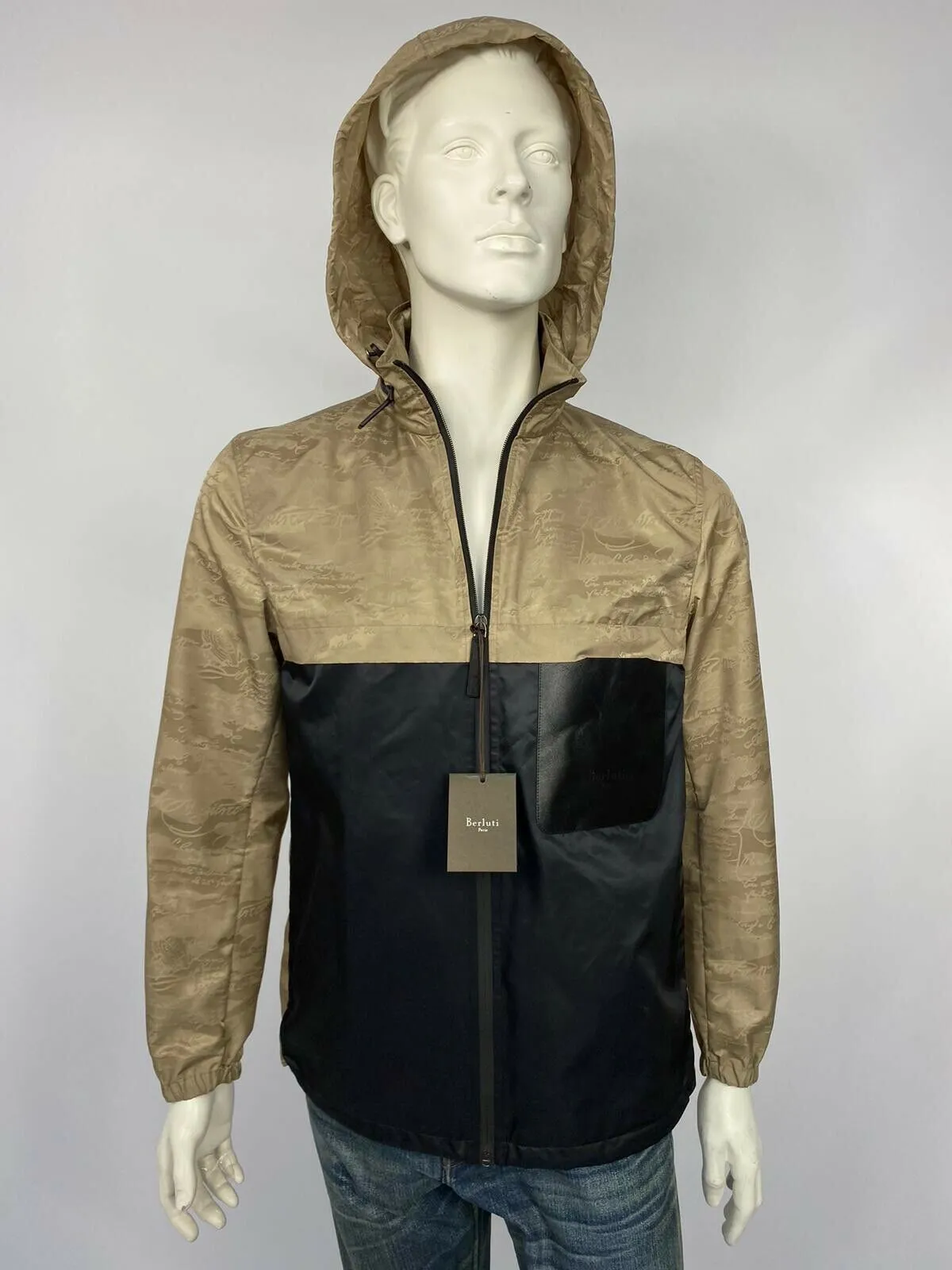 Bi-Material Scritto B-Way Blouson