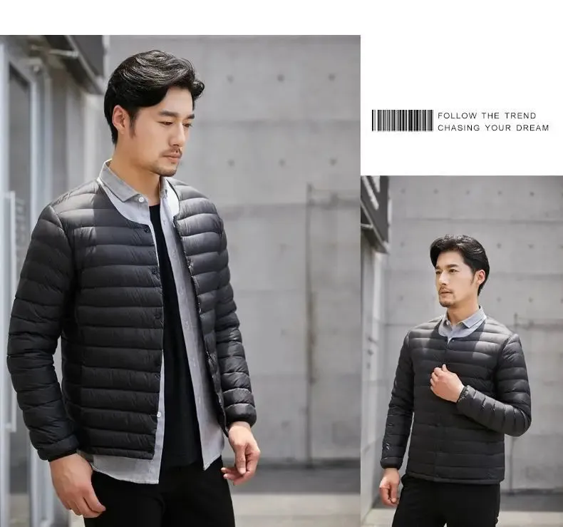 Clark & Co. Men's Down Vest – Lightweight Windproof Duck Down Puffer Jacket for Autumn & Winter (0-10℃ Rated)