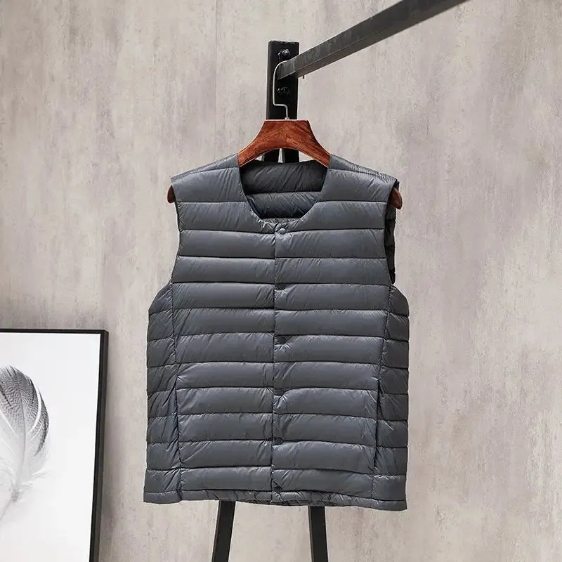 Clark & Co. Men's Down Vest – Lightweight Windproof Duck Down Puffer Jacket for Autumn & Winter (0-10℃ Rated)