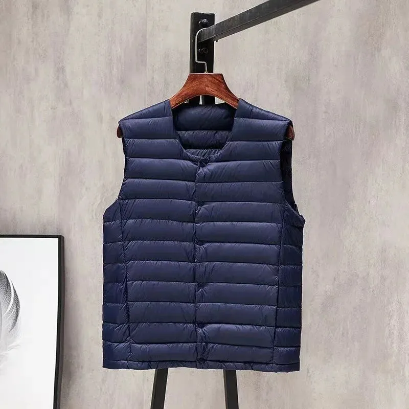 Clark & Co. Men's Down Vest – Lightweight Windproof Duck Down Puffer Jacket for Autumn & Winter (0-10℃ Rated)