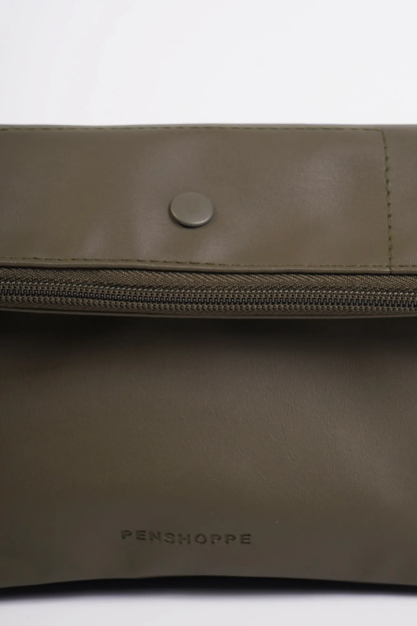 Clutch Bag with Self-Fabric Wristlet and Debossed Branding