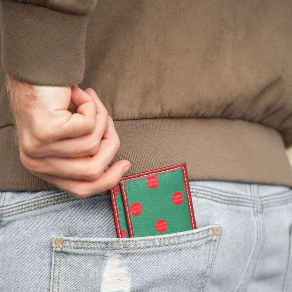 Cricket Card Wallet | Embroidered Patterns