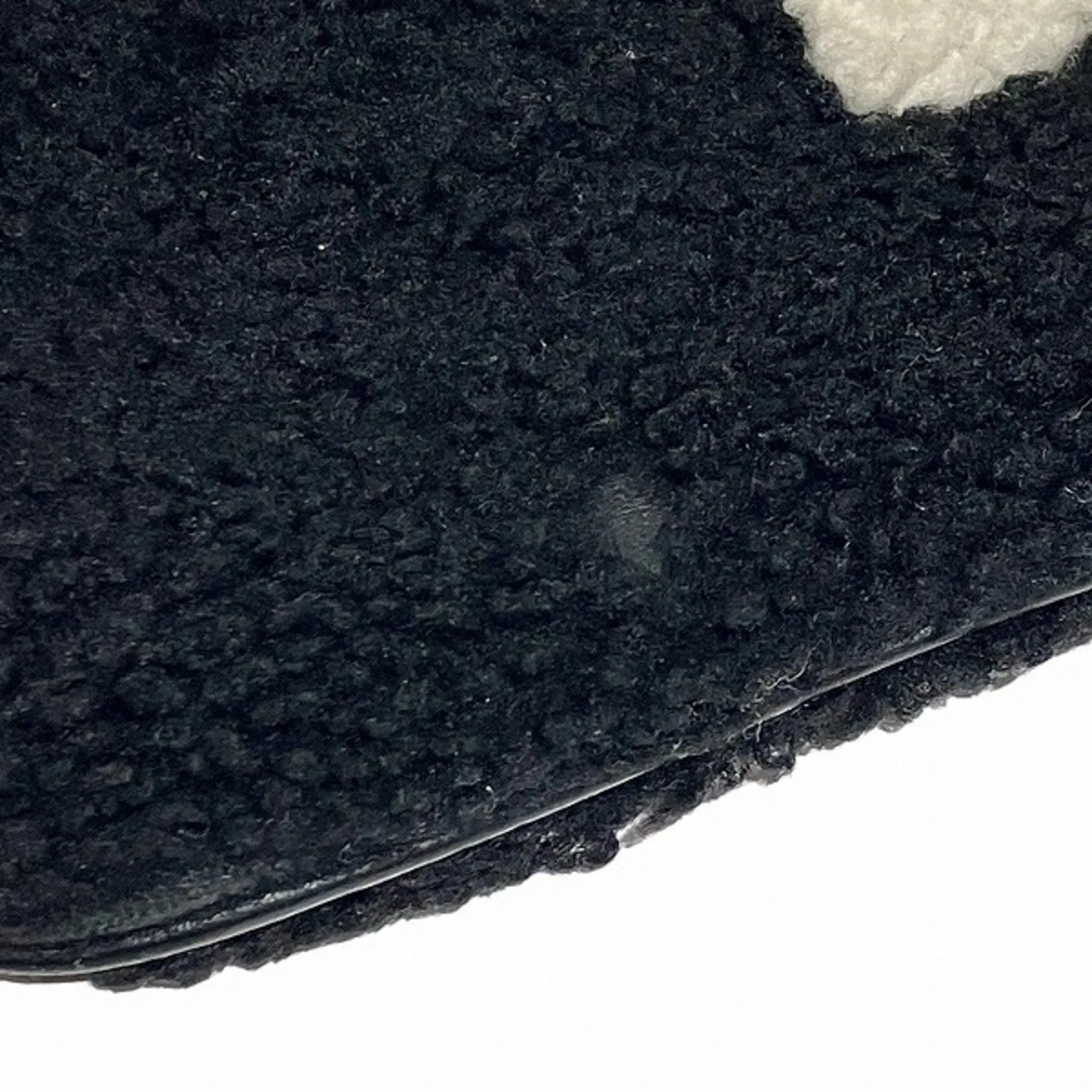 FENDI 7N0078 Black Boa Bag Clutch Second Pouch Men's Women's
