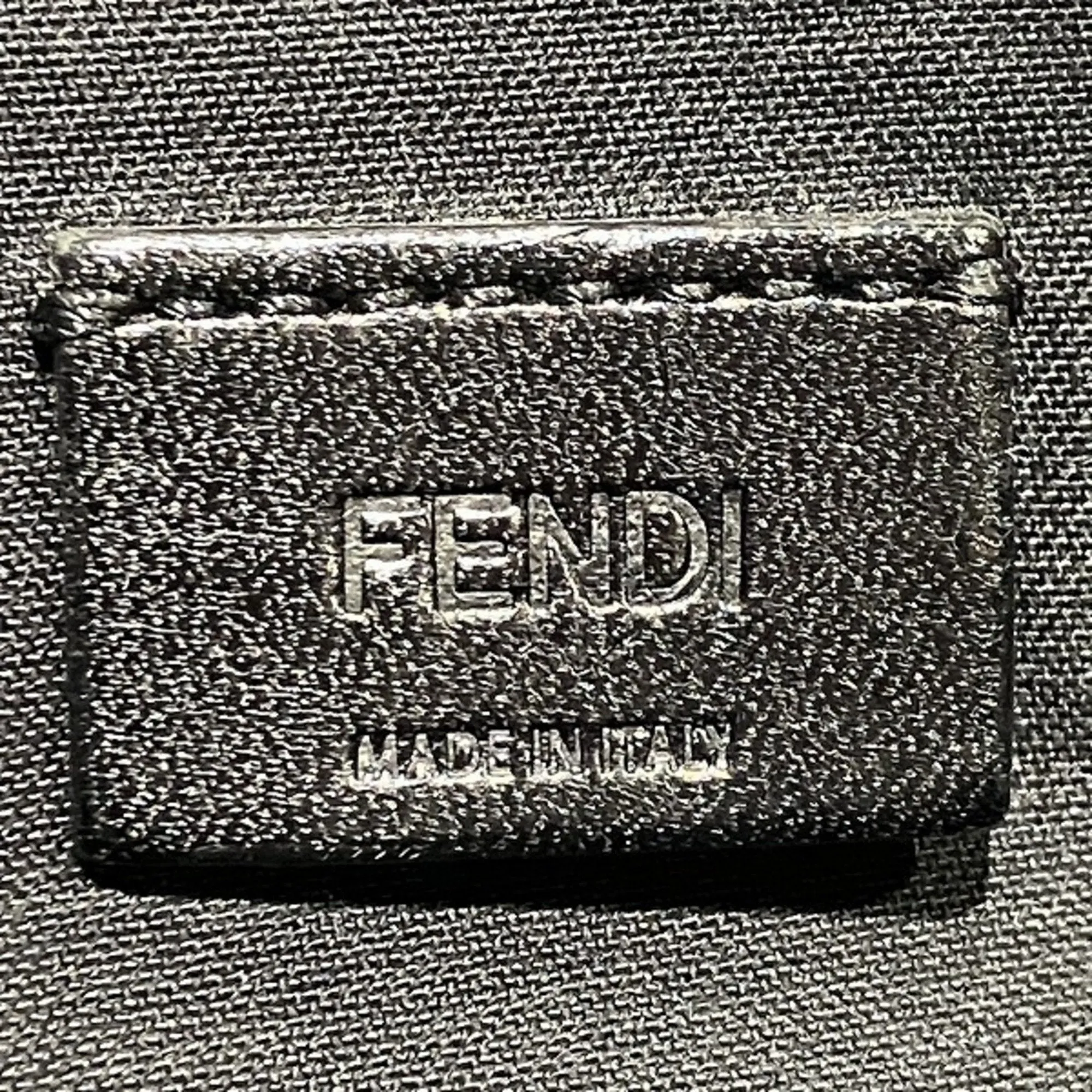 FENDI 7N0078 Black Boa Bag Clutch Second Pouch Men's Women's