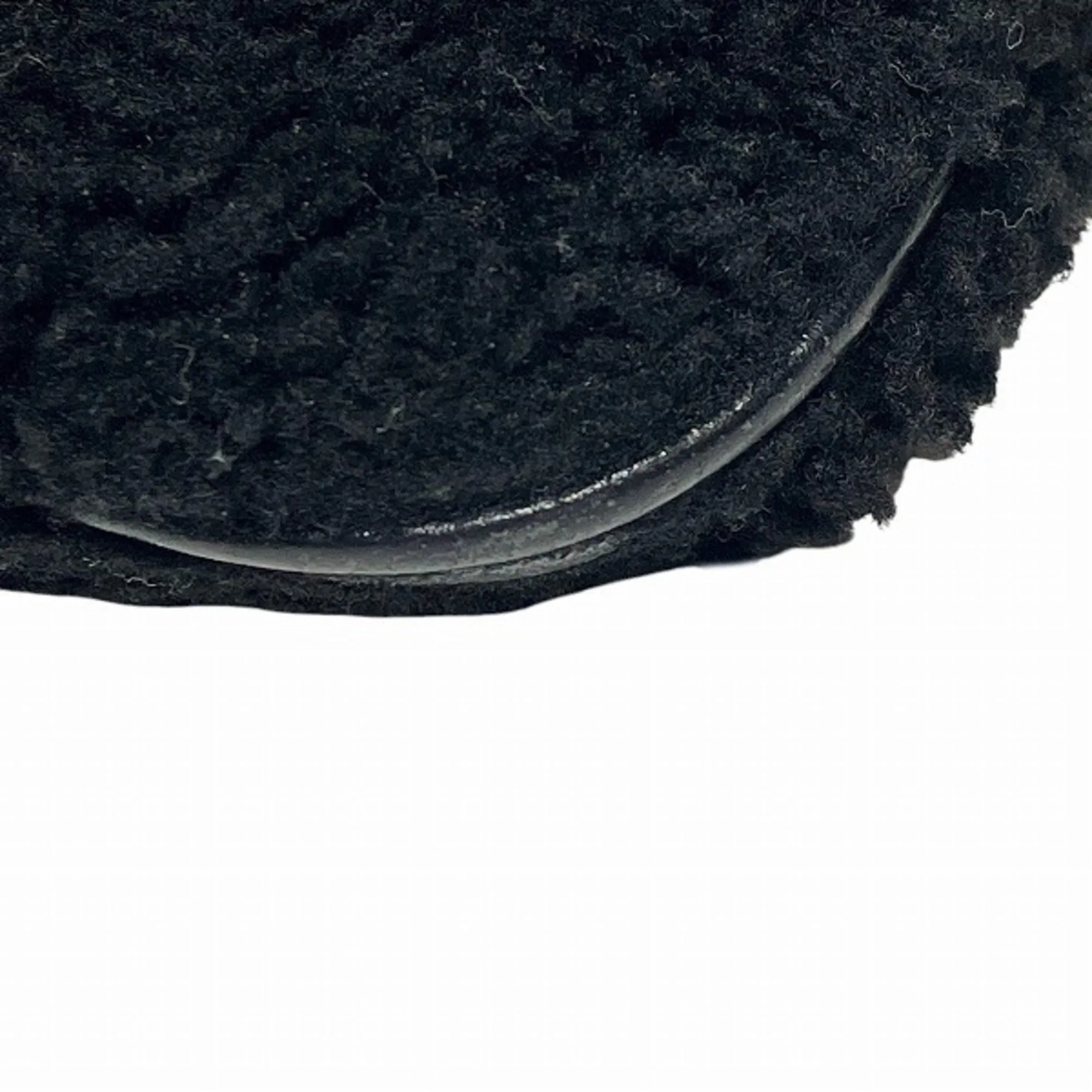 FENDI 7N0078 Black Boa Bag Clutch Second Pouch Men's Women's