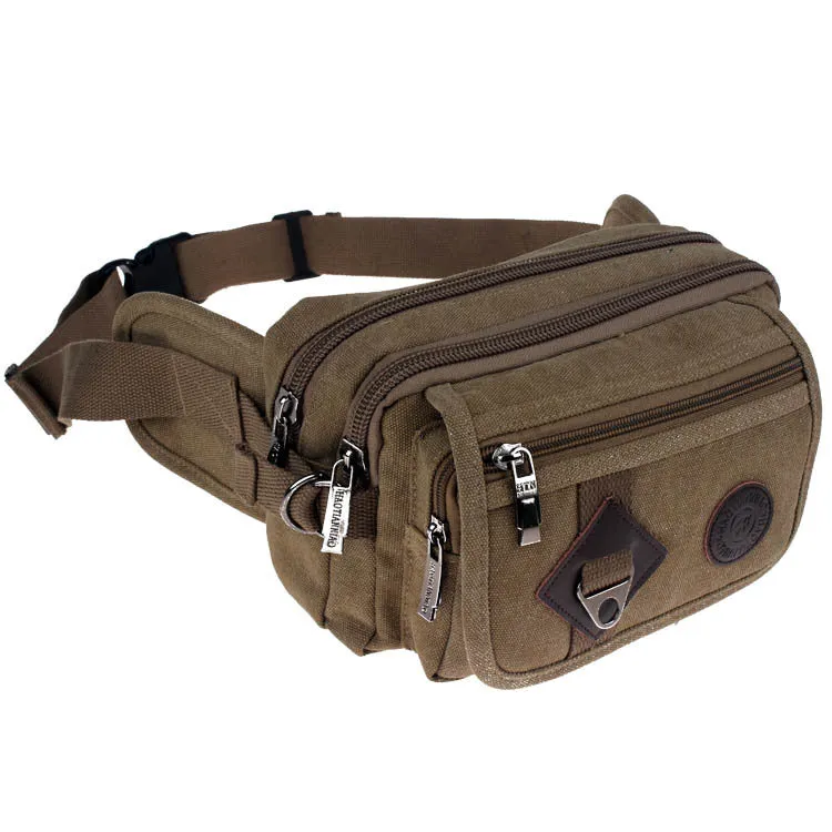 Glamorous Men's Canvas Cycling Personal Running Men's Chest Bags