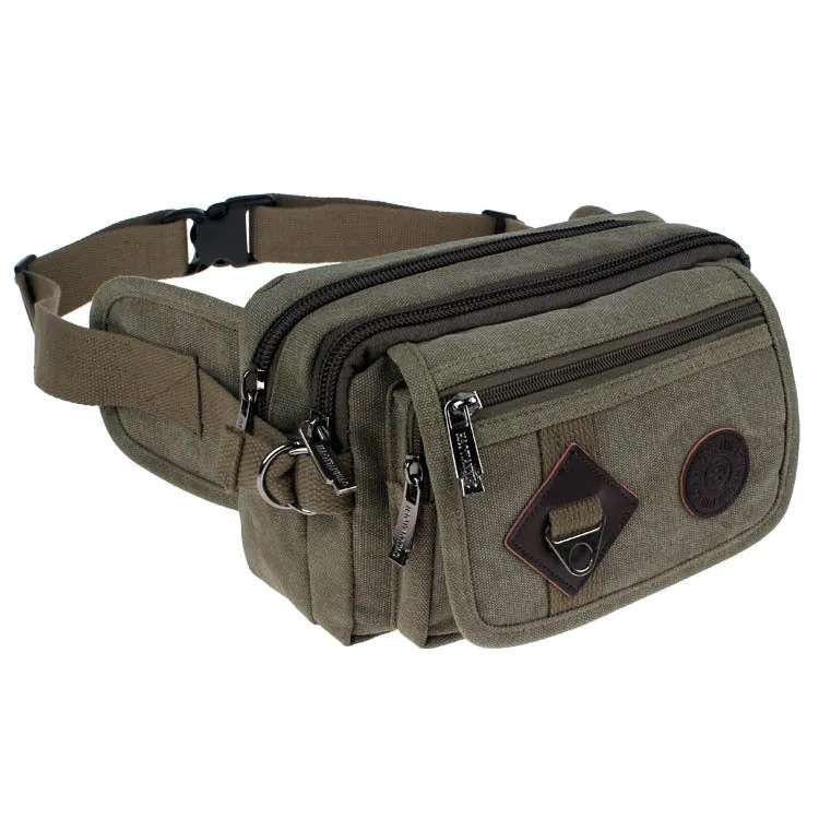 Glamorous Men's Canvas Cycling Personal Running Men's Chest Bags