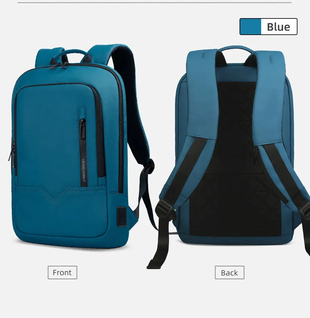 HcanKcan Business Backpack Men's 14 Inch Laptop BackPack Multifunction Waterproof light weight Bag Casual Backpacks For women