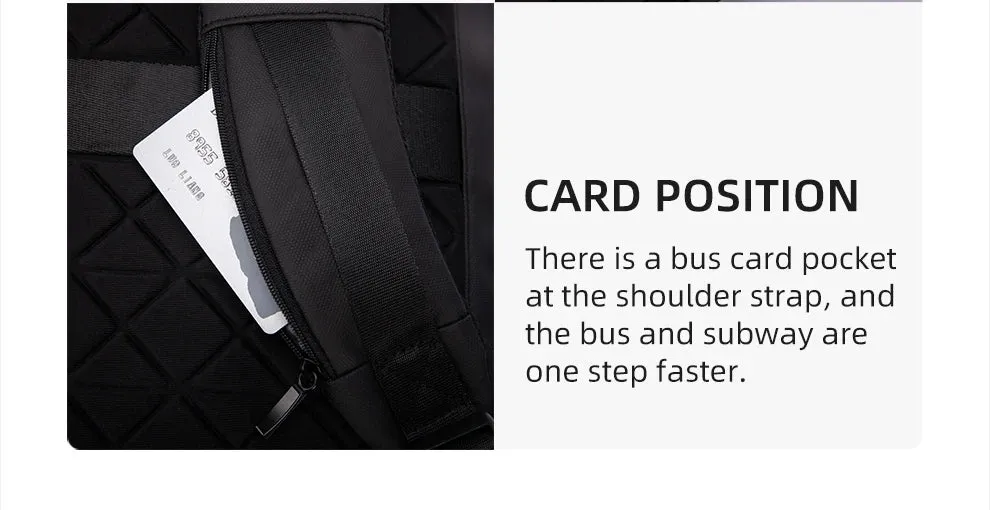 HcanKcan Business Backpack Men's 14 Inch Laptop BackPack Multifunction Waterproof light weight Bag Casual Backpacks For women