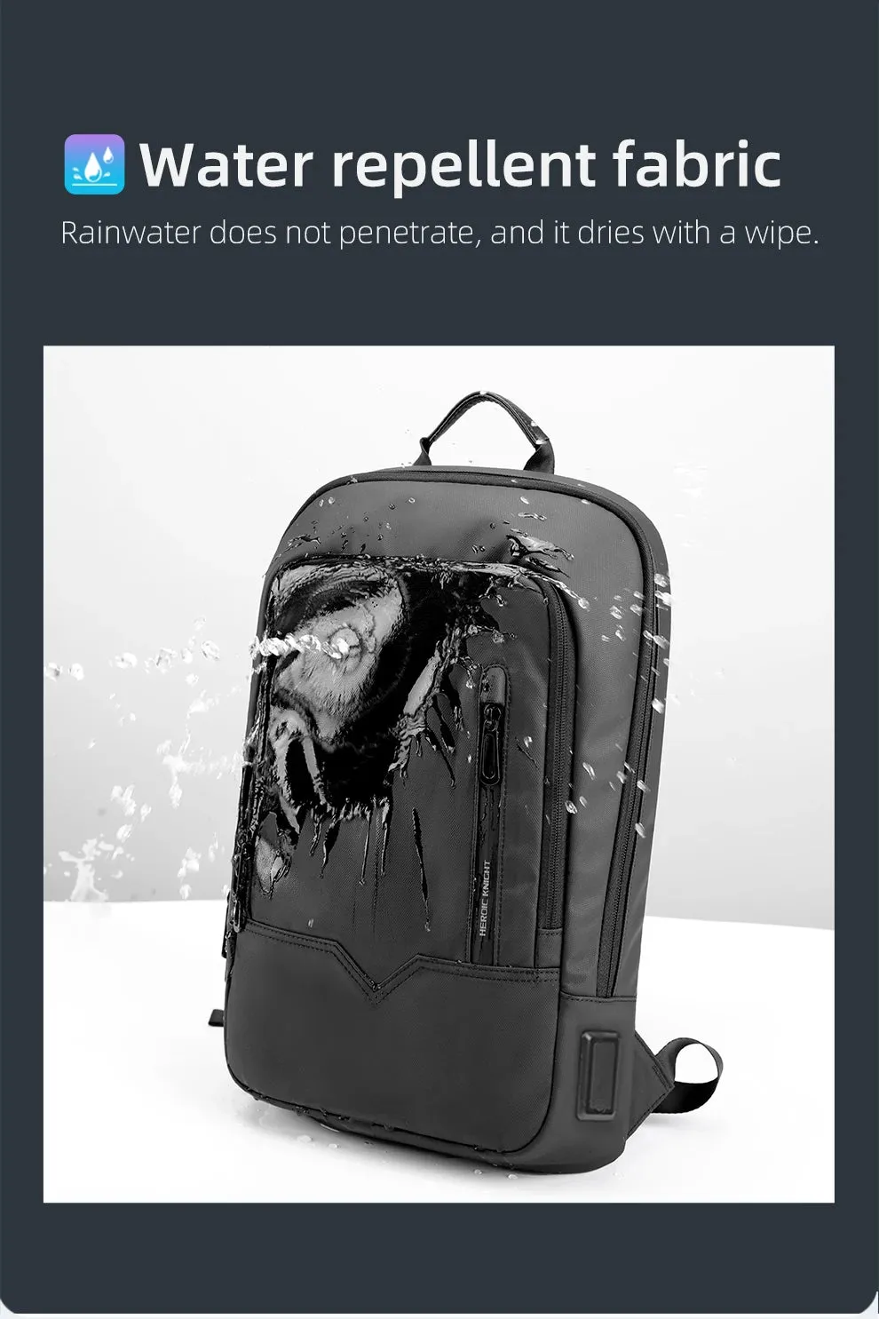 HcanKcan Business Backpack Men's 14 Inch Laptop BackPack Multifunction Waterproof light weight Bag Casual Backpacks For women