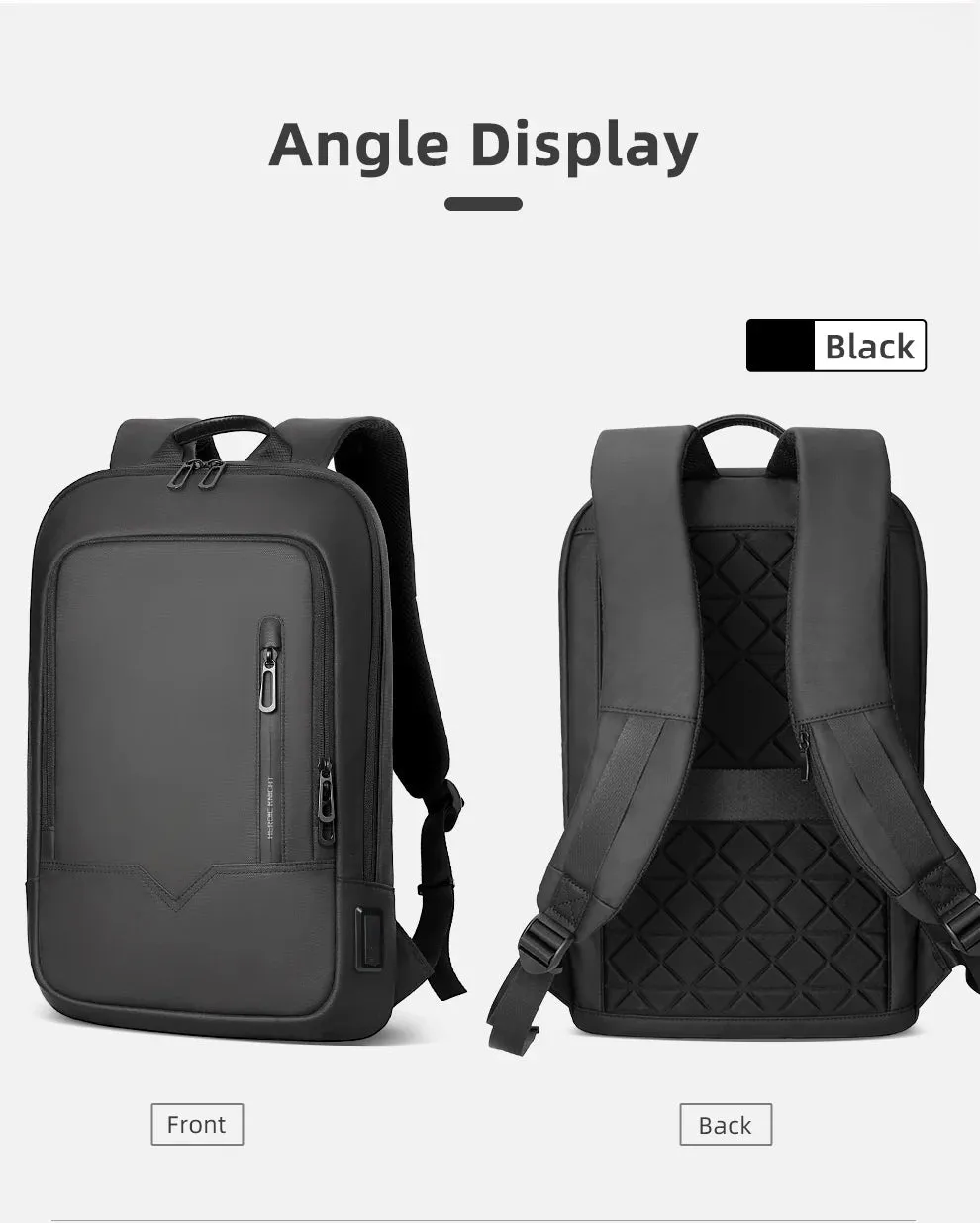 HcanKcan Business Backpack Men's 14 Inch Laptop BackPack Multifunction Waterproof light weight Bag Casual Backpacks For women