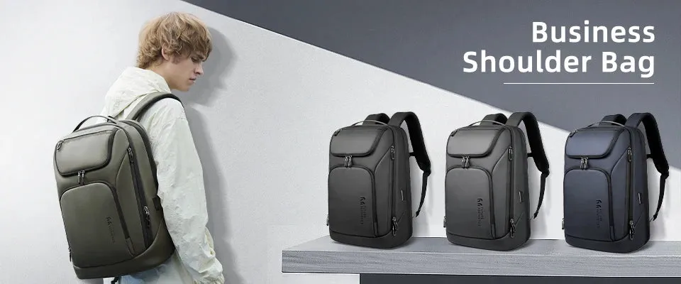 HcanKcan Business Backpack Men's 14 Inch Laptop BackPack Multifunction Waterproof light weight Bag Casual Backpacks For women
