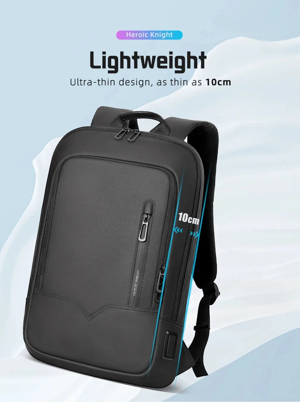 HcanKcan Business Backpack Men's 14 Inch Laptop BackPack Multifunction Waterproof light weight Bag Casual Backpacks For women