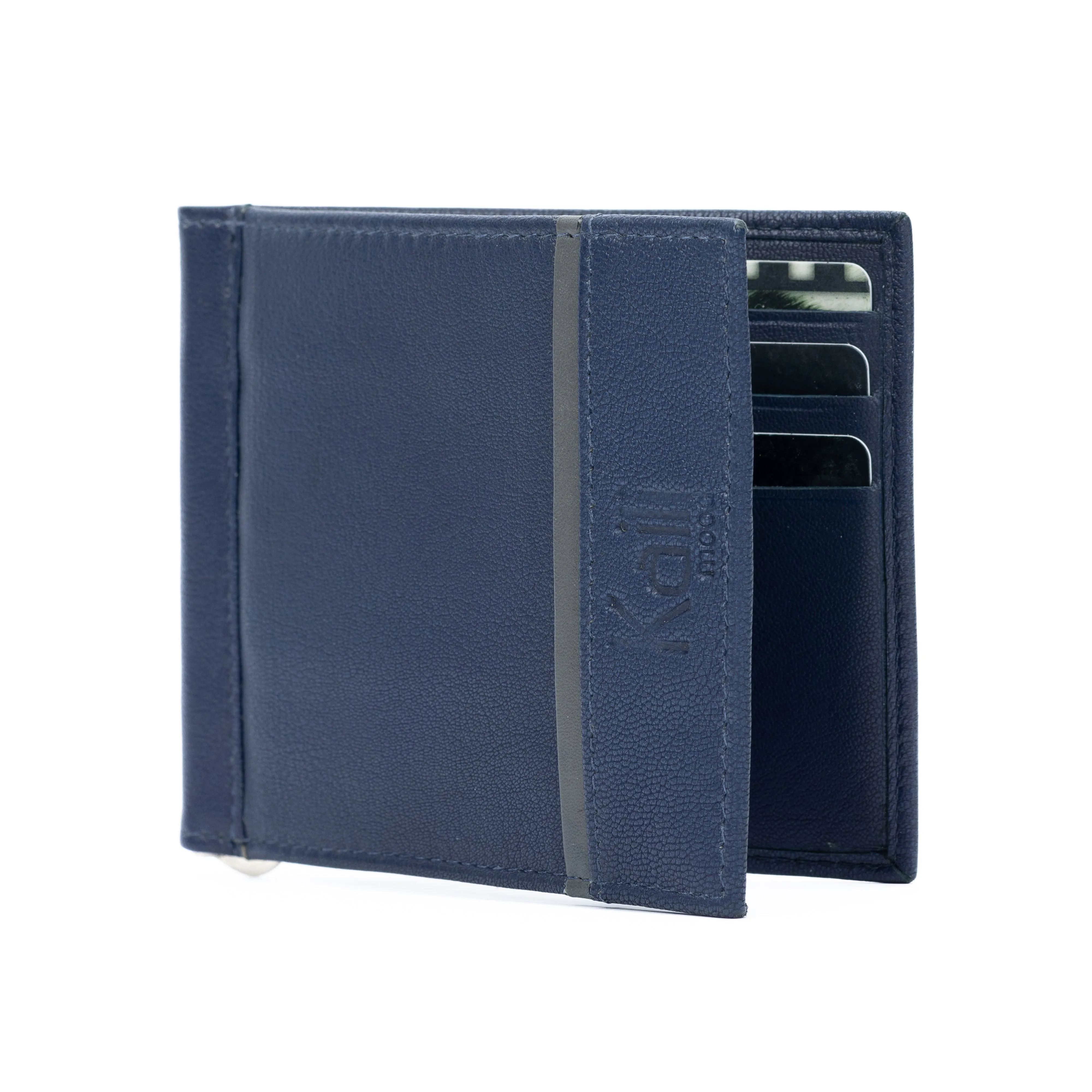 K10901DB | Men's Genuine Leather Dollar Holder Col. Blue