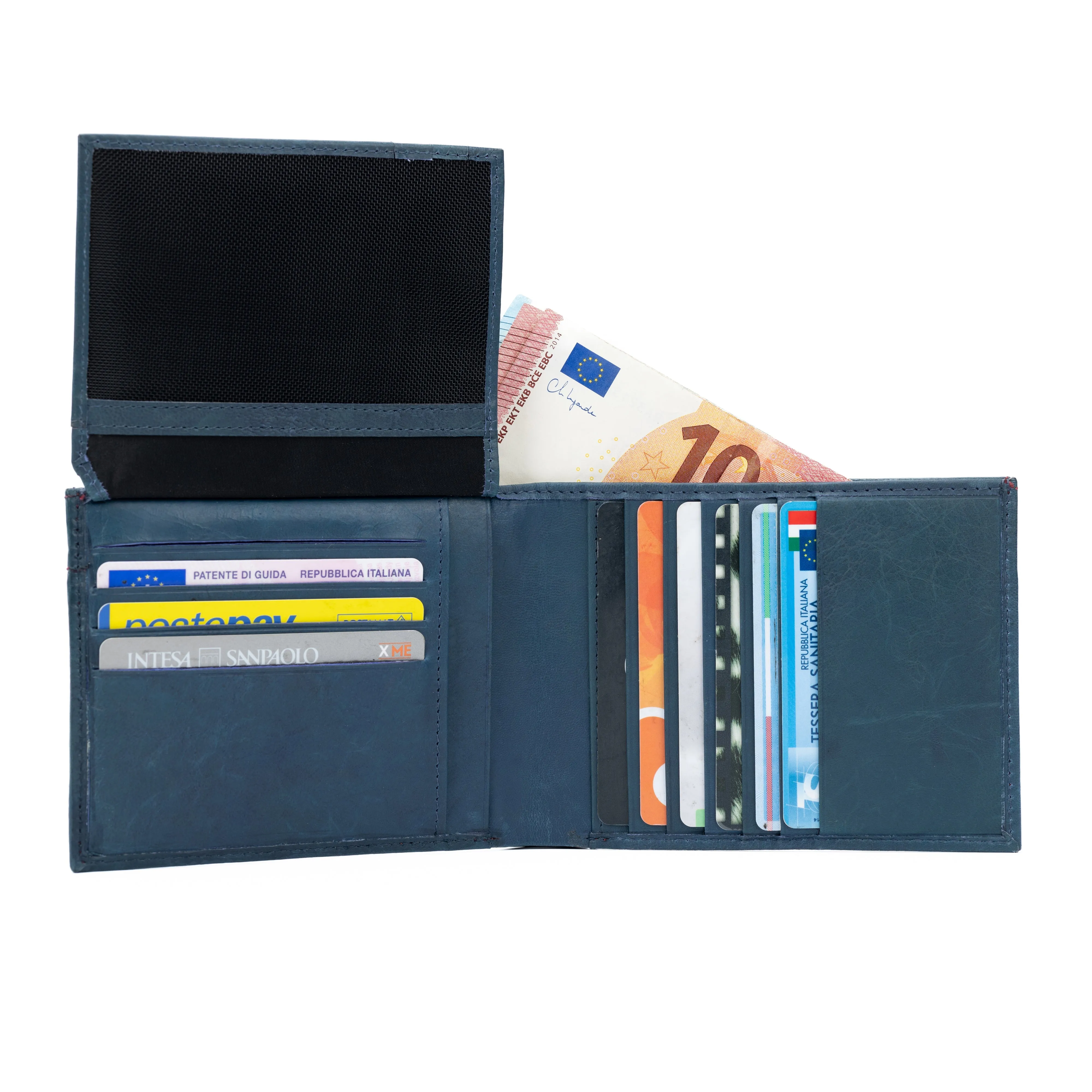 K11105DB | Genuine Leather Men's Wallet Col. Blue