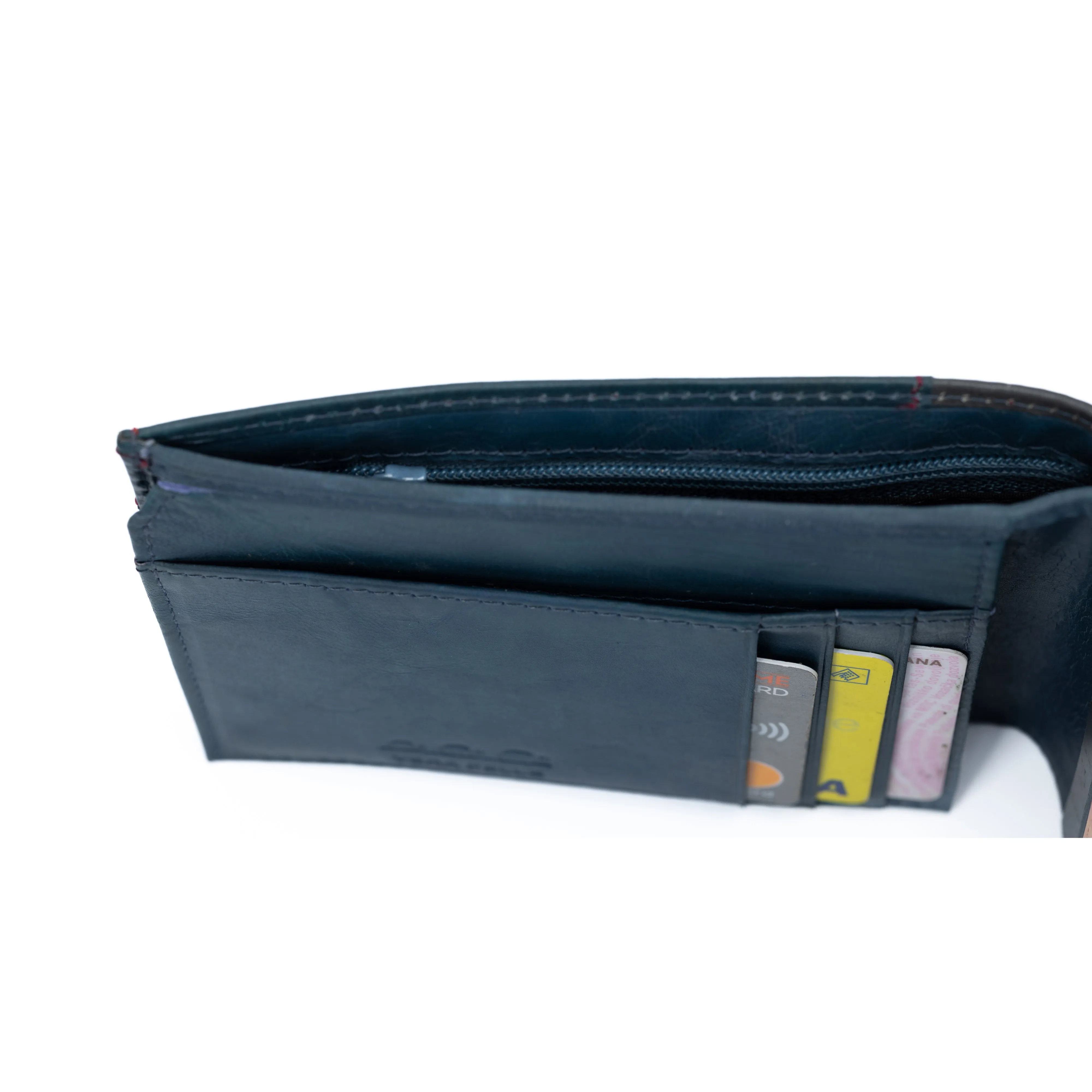 K11105DB | Genuine Leather Men's Wallet Col. Blue