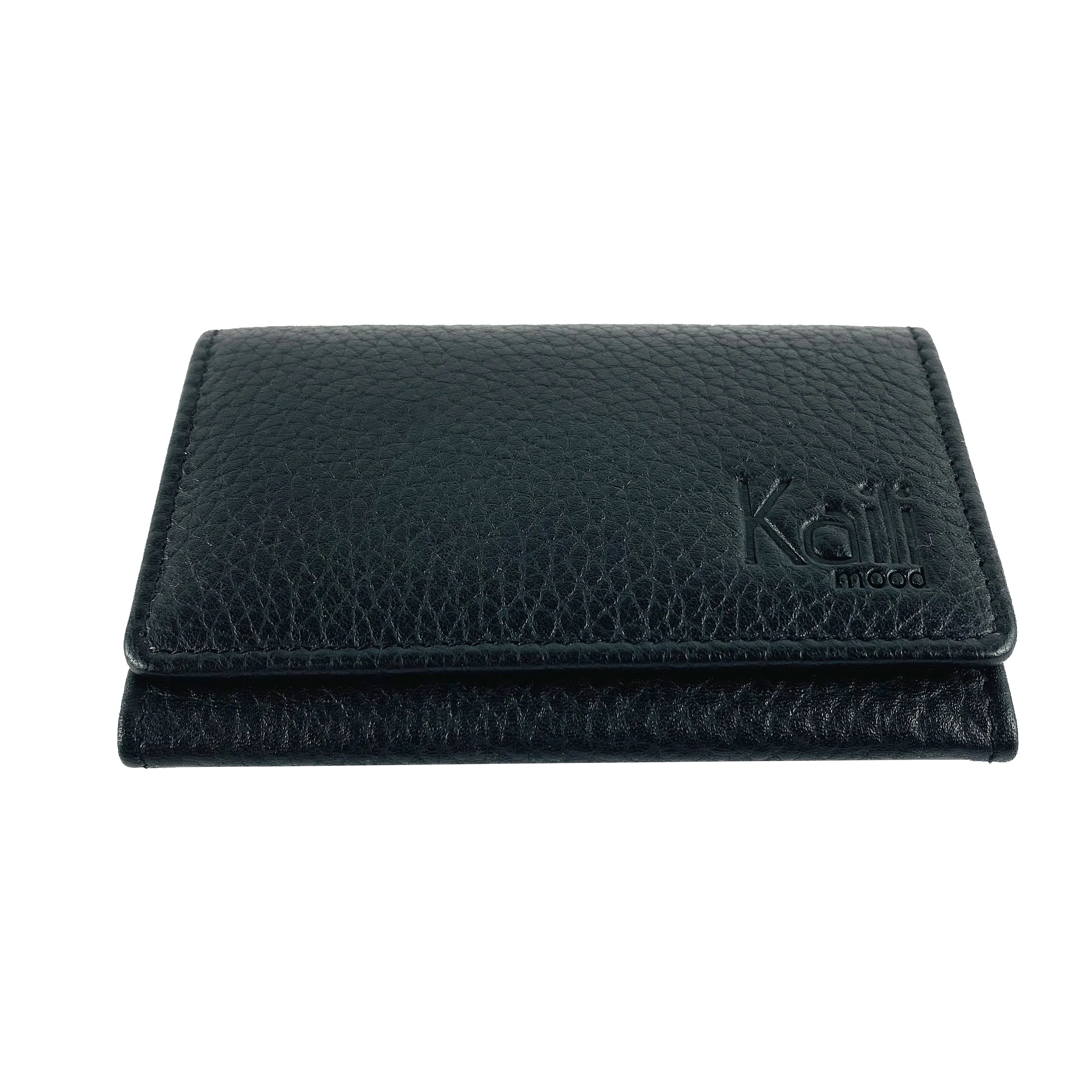 Kaili Leather Business Cards and Credit Card Holder Black