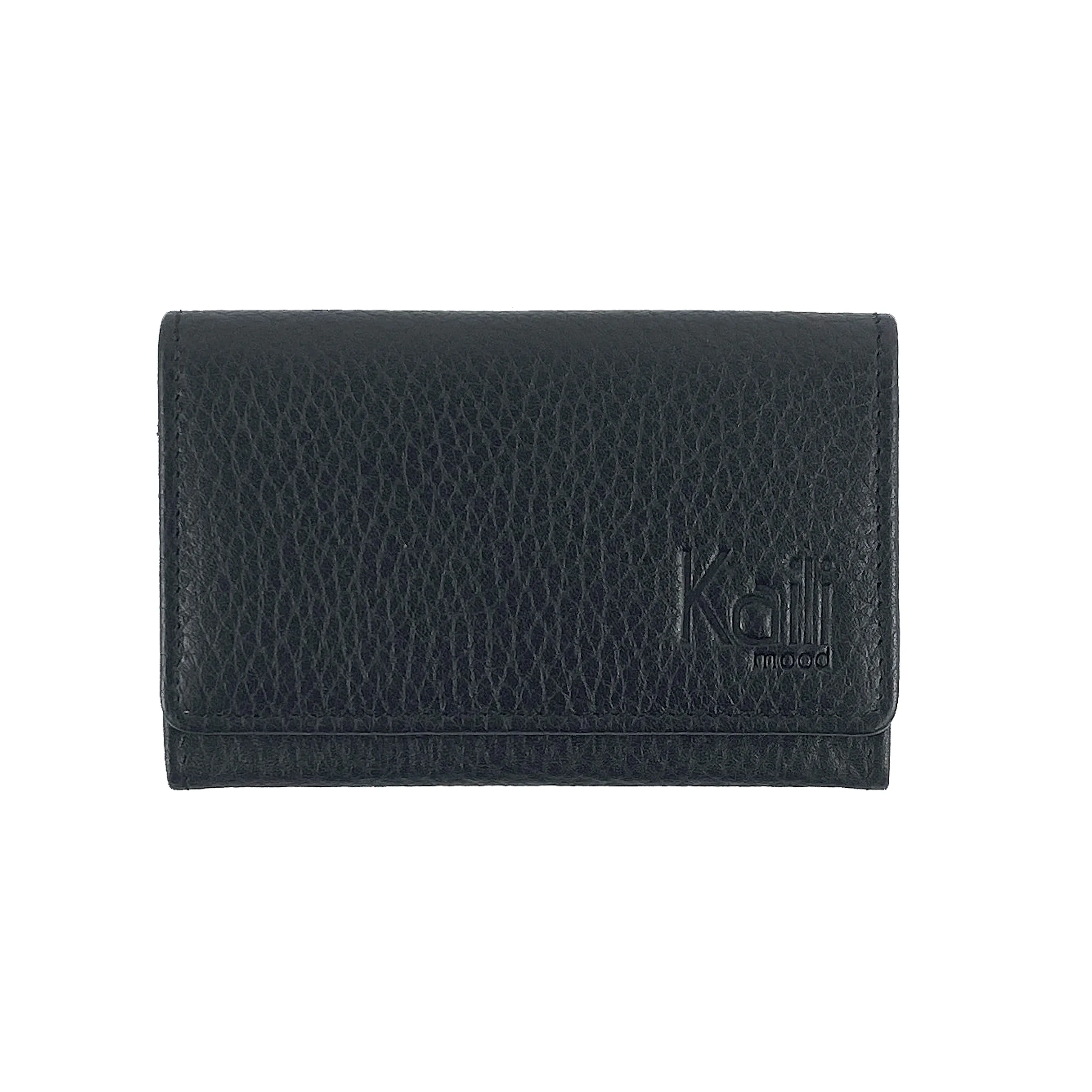Kaili Leather Business Cards and Credit Card Holder Black