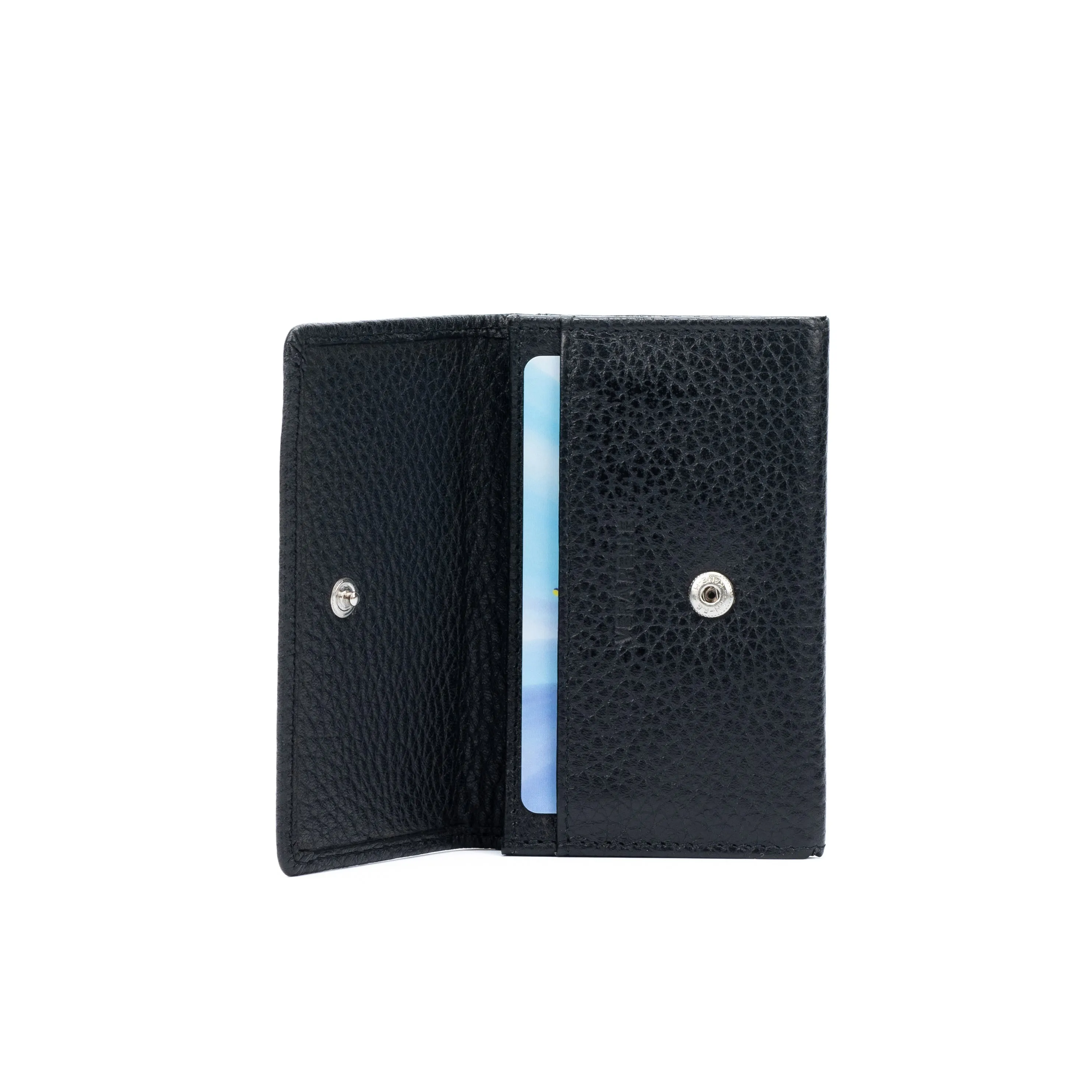 Kaili Leather Business Cards and Credit Card Holder Black