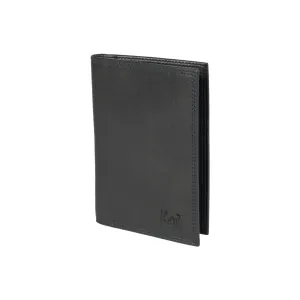 Kaili Leather Document Passport Holder Black