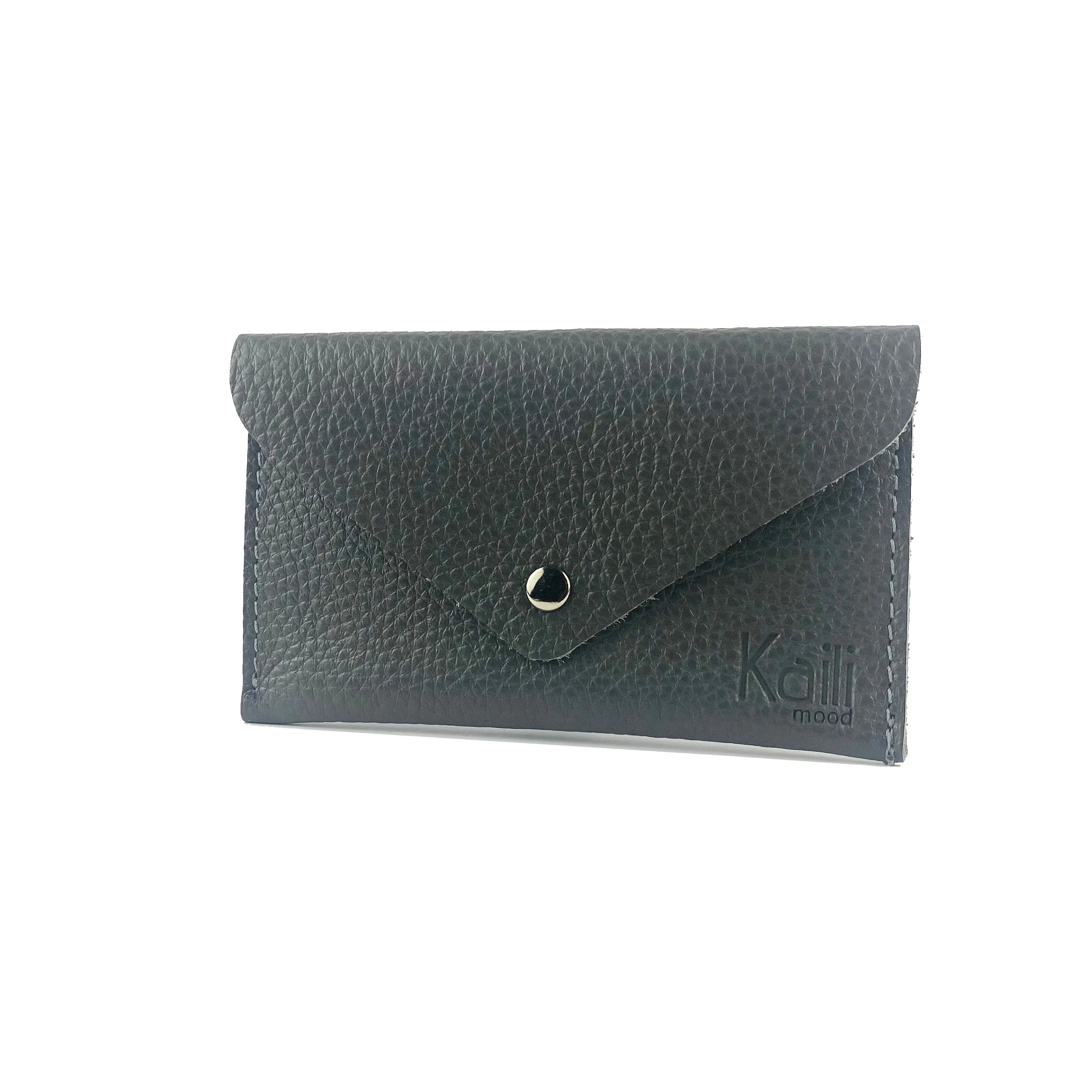 Kaili Leather Pouch Sachet Grey