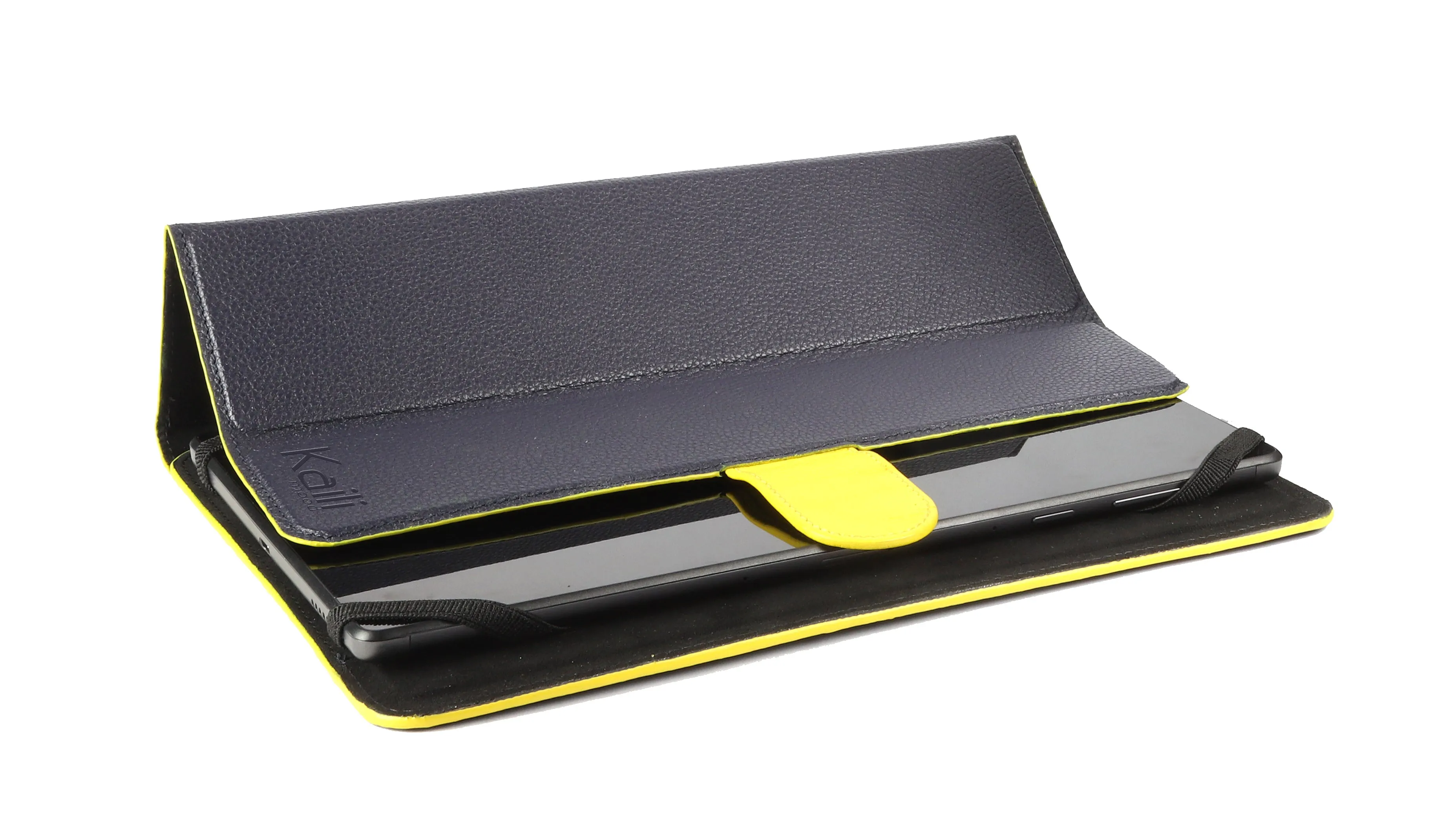 Kaili Leather Tablet Case Blue Yellow