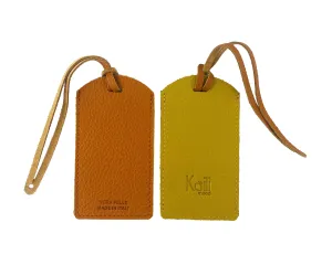 Kaili Leather Two-tone luggage tag