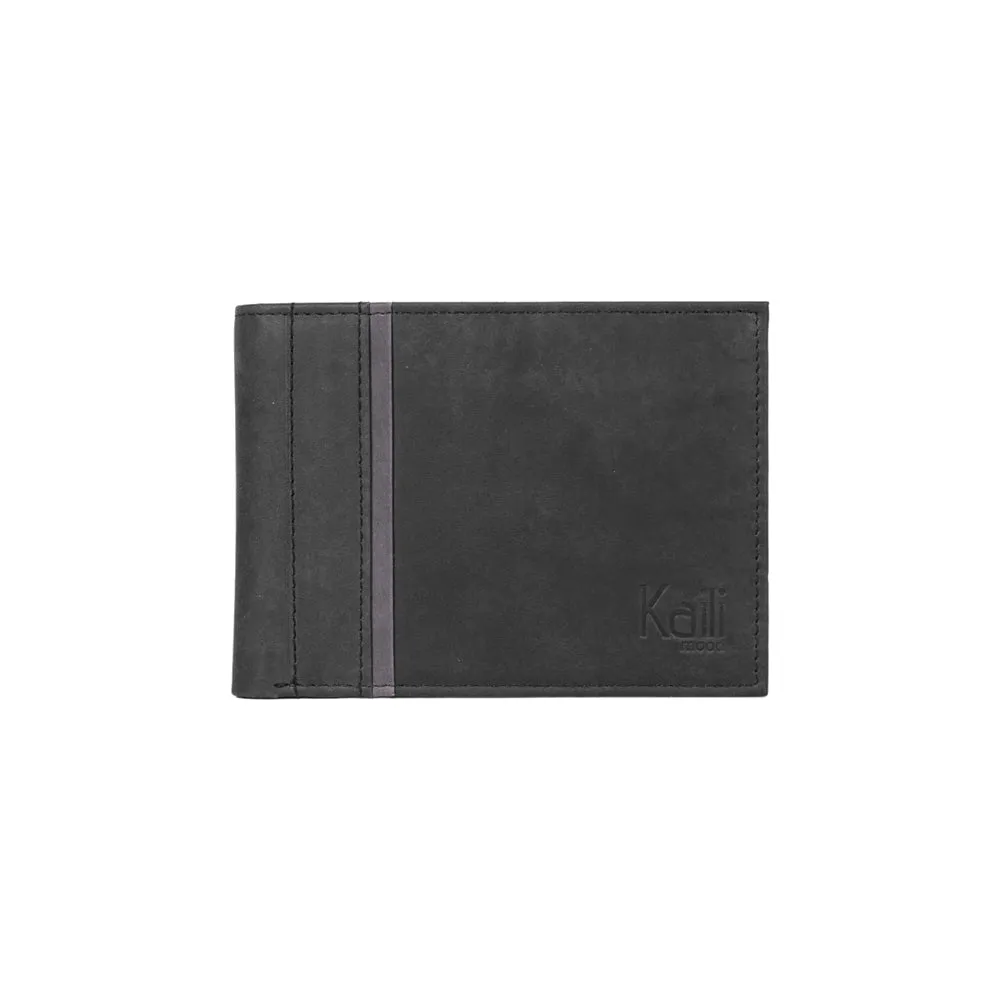Kaili Men's Leather Wallet Black