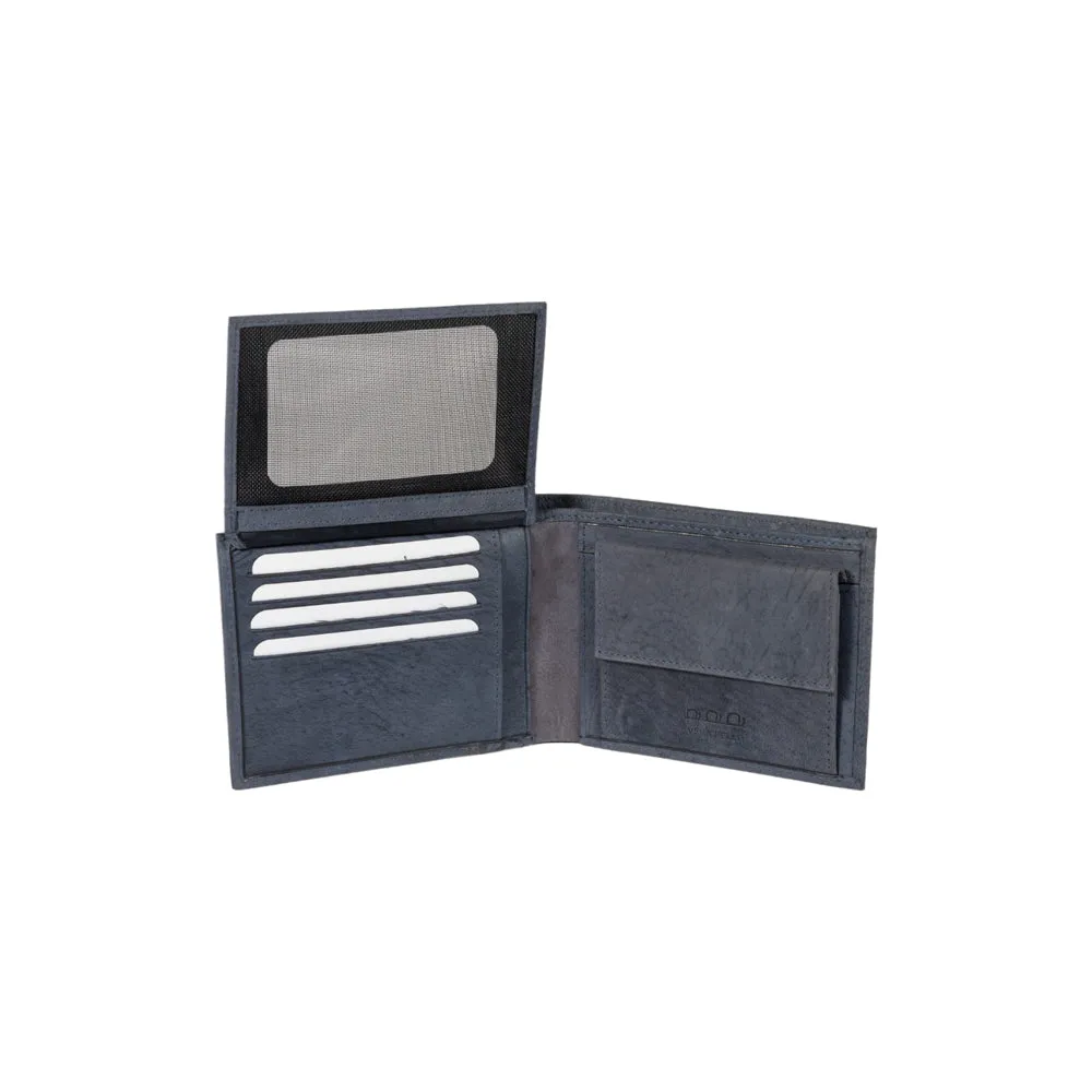 Kaili Men's Leather Wallet Blue