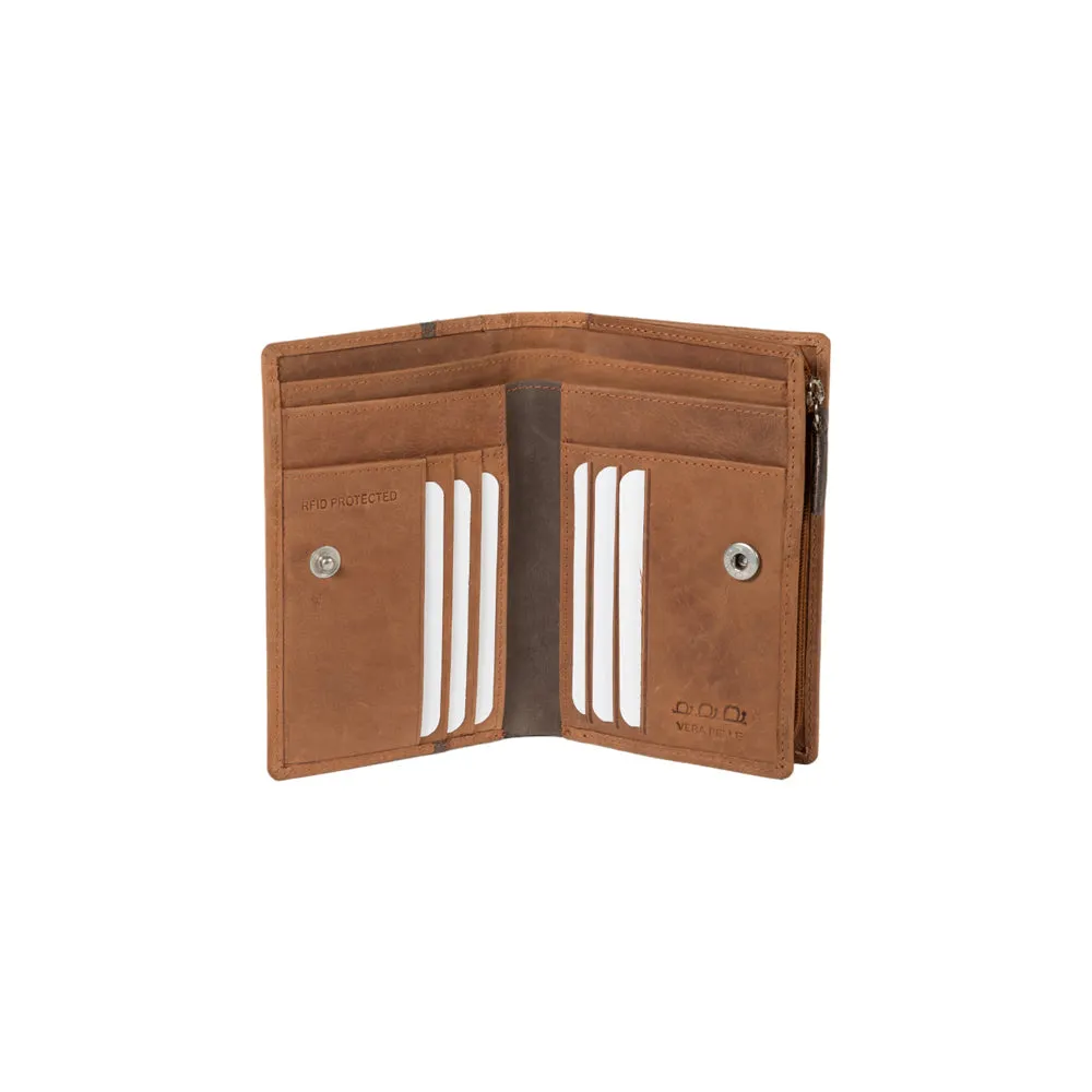 Kaili Women's Leather Wallet Tan