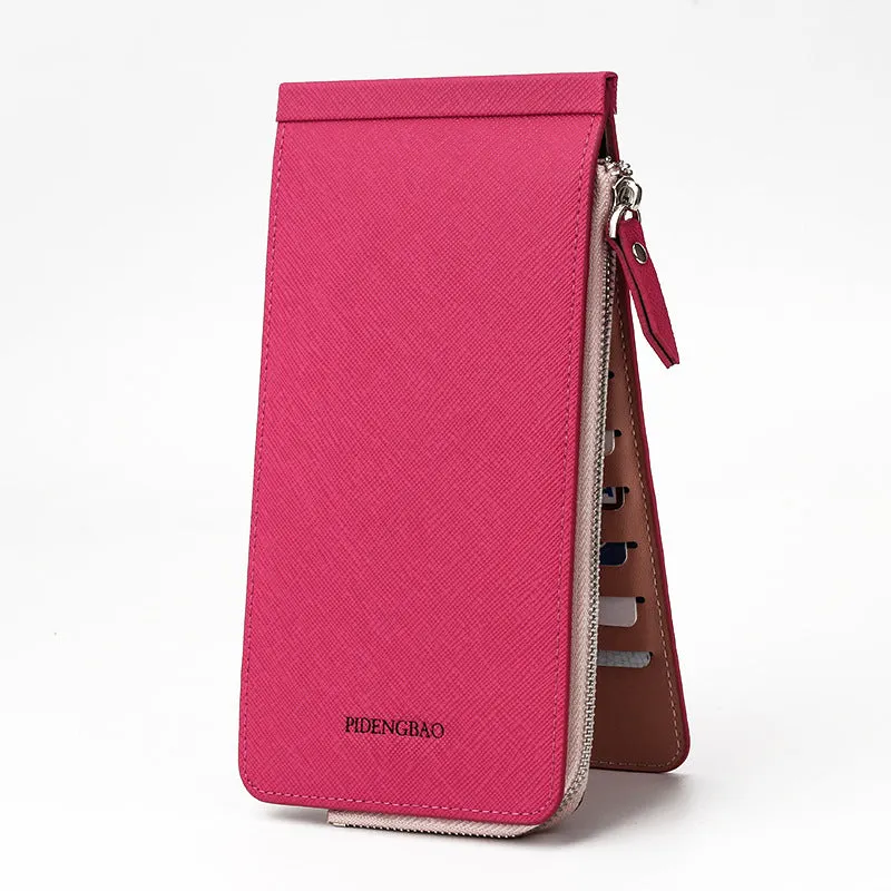 Korean style cross pattern mobile phone bag multifunctional wallet