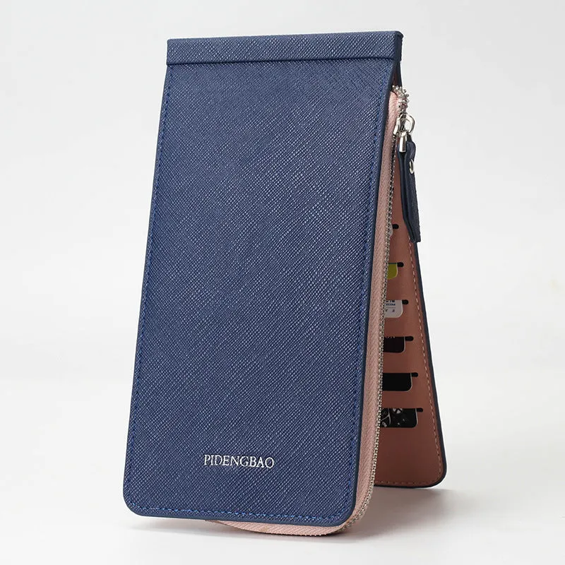 Korean style cross pattern mobile phone bag multifunctional wallet