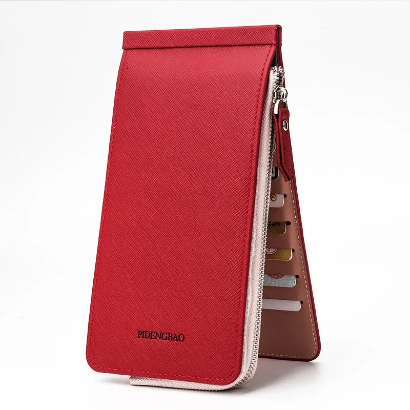 Korean style cross pattern mobile phone bag multifunctional wallet