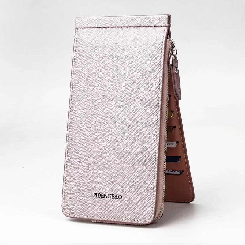 Korean style cross pattern mobile phone bag multifunctional wallet