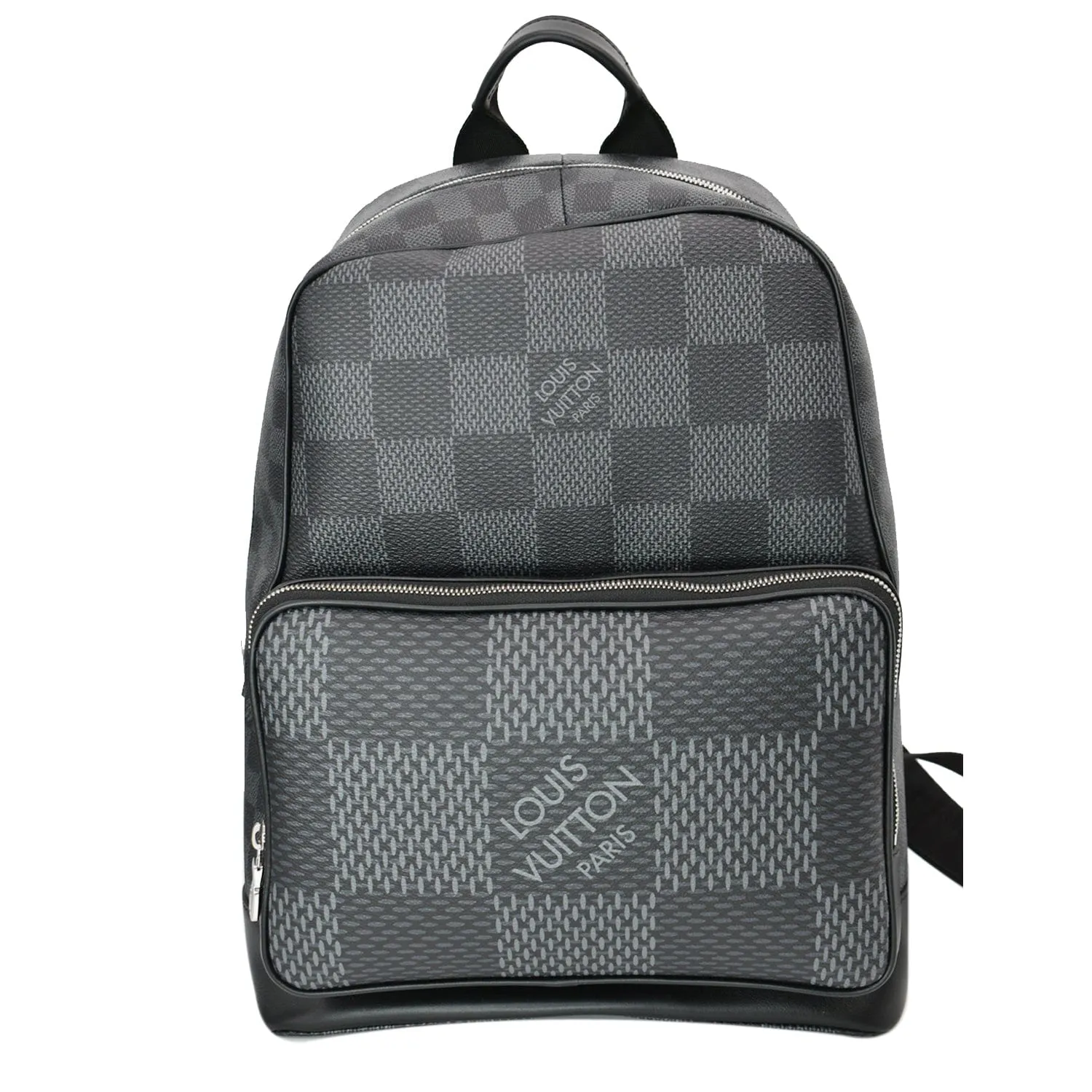 LOUIS VUITTON Campus Damier Graphite Canvas Backpack Bag Gray