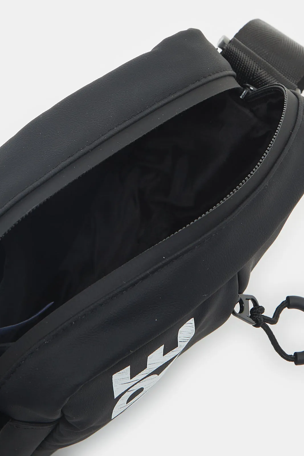 Men Black Black Cross Body Bag
