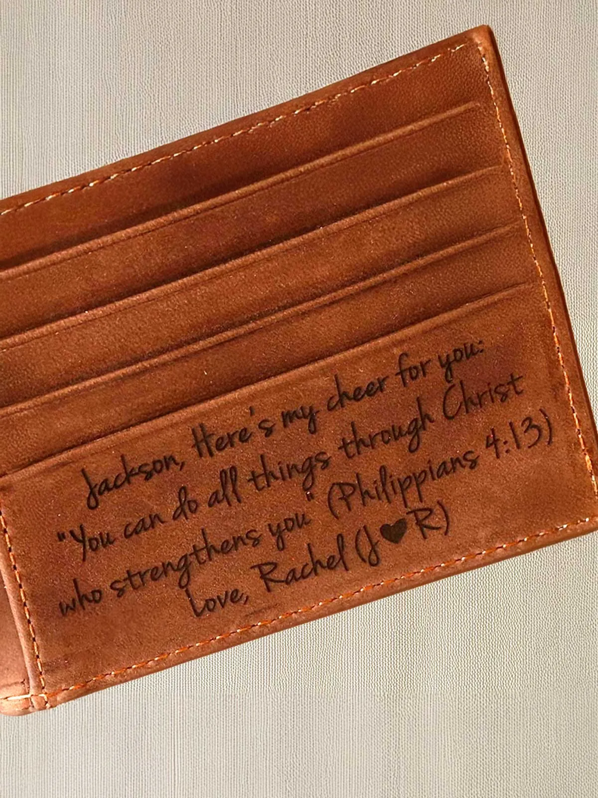 Men's Bifold Wallet - Custom Engraving