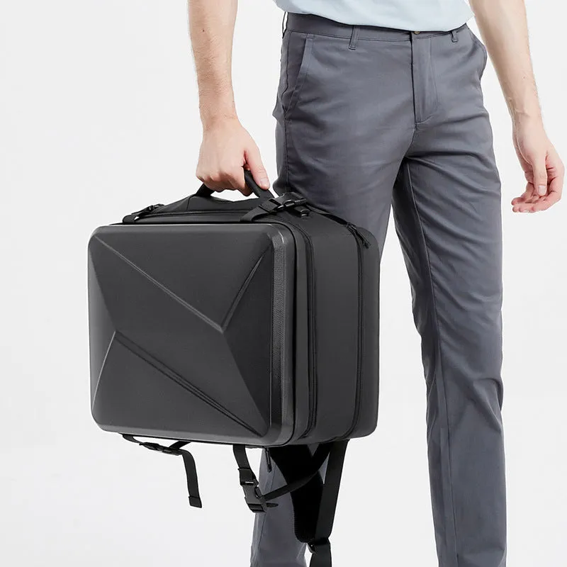 Men's Business Computer Can Be Expanded Hard Backpacks