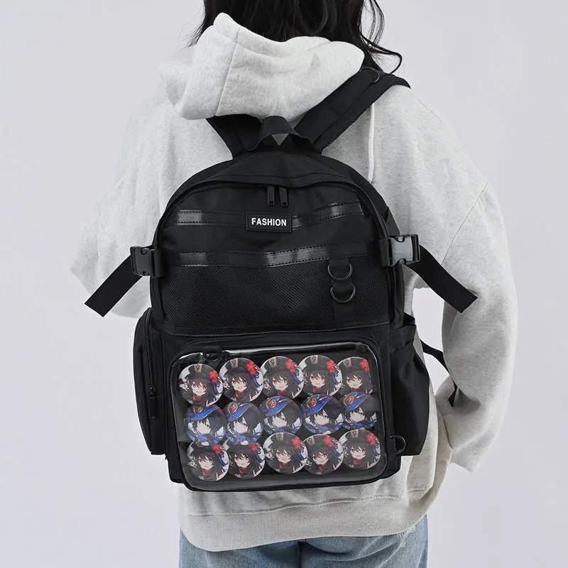 Men's Cartoon Female College Junior High Design Backpacks