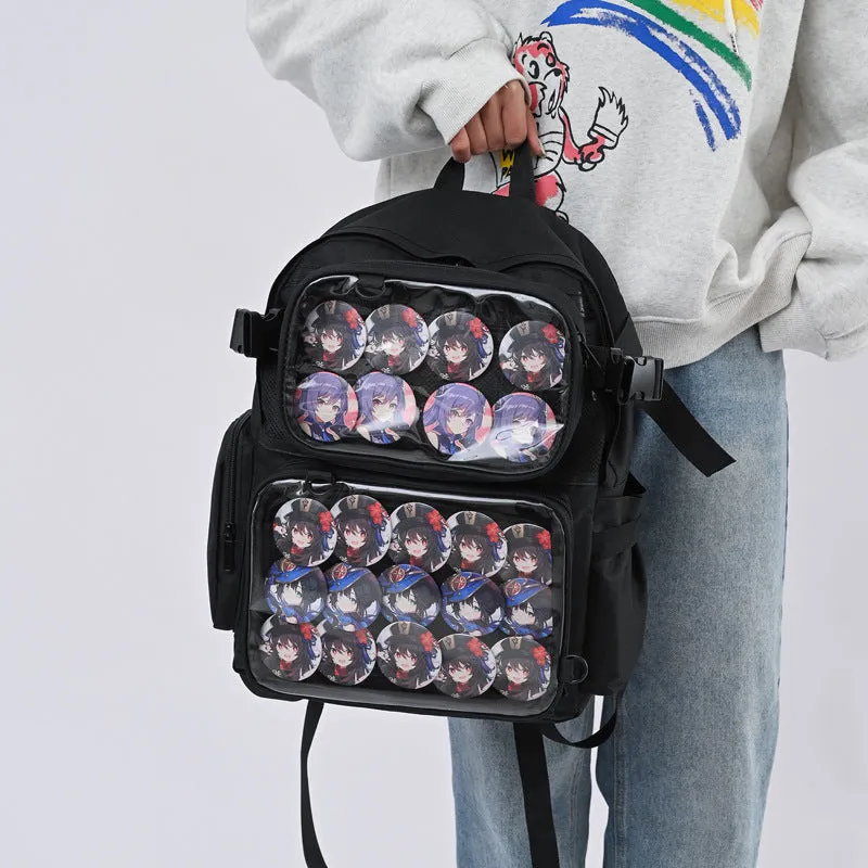 Men's Cartoon Female College Junior High Design Backpacks