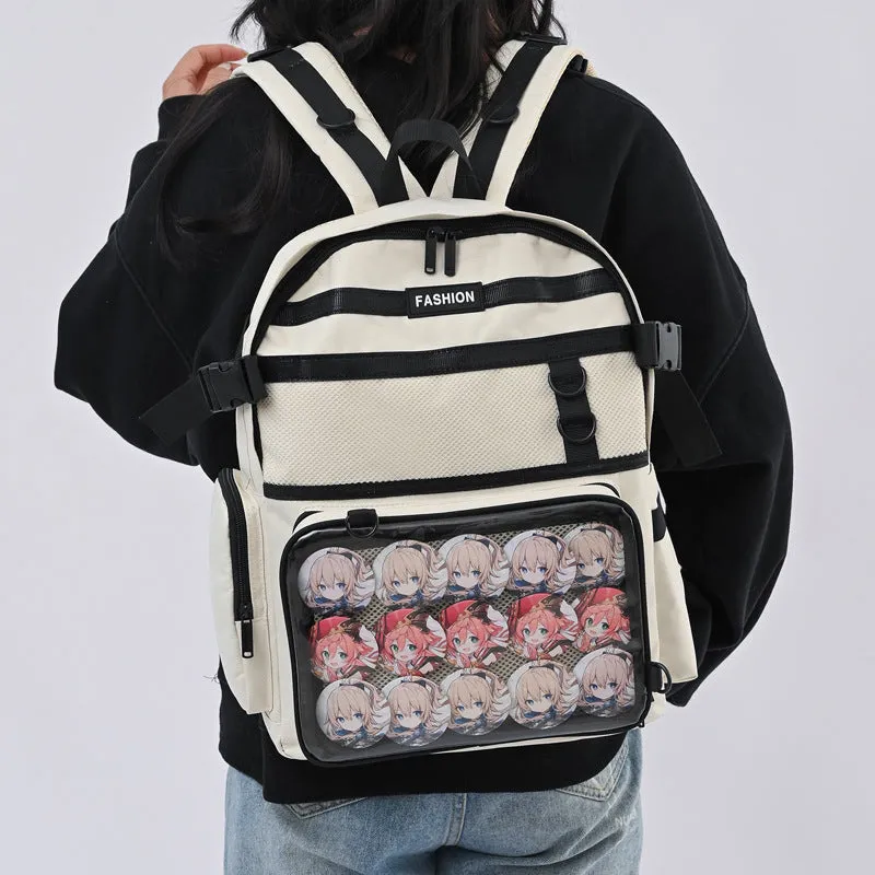 Men's Cartoon Female College Junior High Design Backpacks