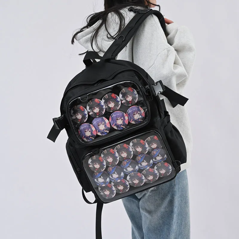 Men's Cartoon Female College Junior High Design Backpacks