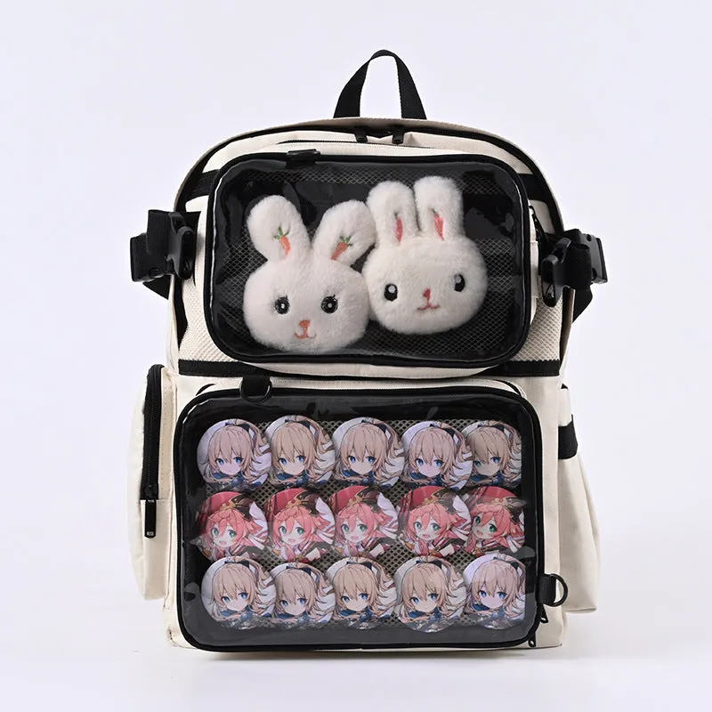 Men's Cartoon Female College Junior High Design Backpacks