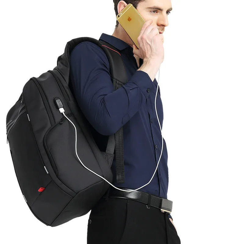 Men's Classic Simple National Fashion Rechargeable Backpacks