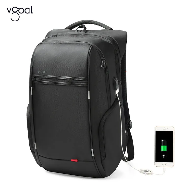 Men's Classic Simple National Fashion Rechargeable Backpacks