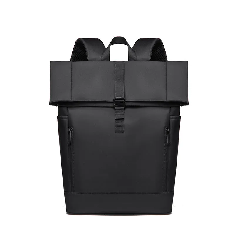 Men's Curved Edge Business Leisure Roll Top Backpacks