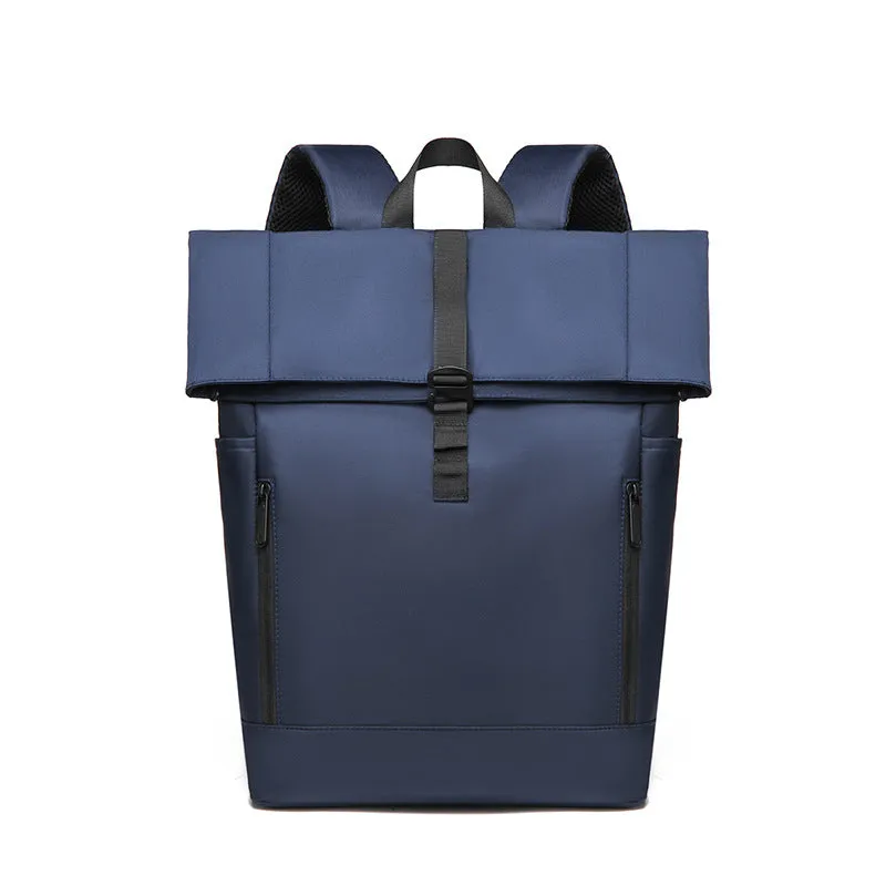 Men's Curved Edge Business Leisure Roll Top Backpacks